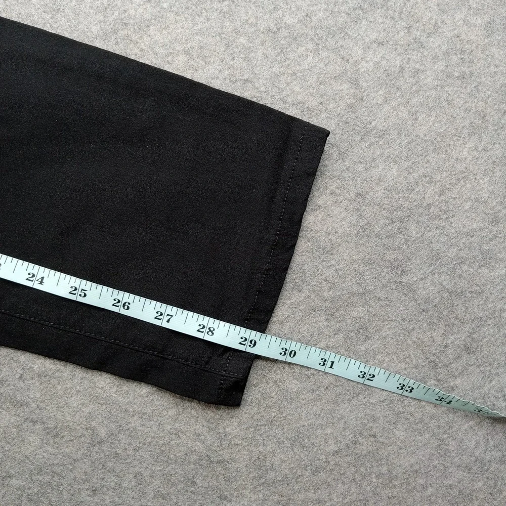 DKNY Jeans Pants Womens 12 Black‎ Stretch Twill Straight Leg Dress Work Office